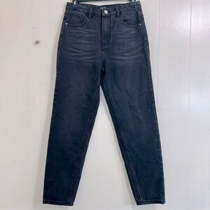 Nasty Gal Women's Ankle Jeans Size 36 Black Wash Denim Jeans High Waist Jeans
